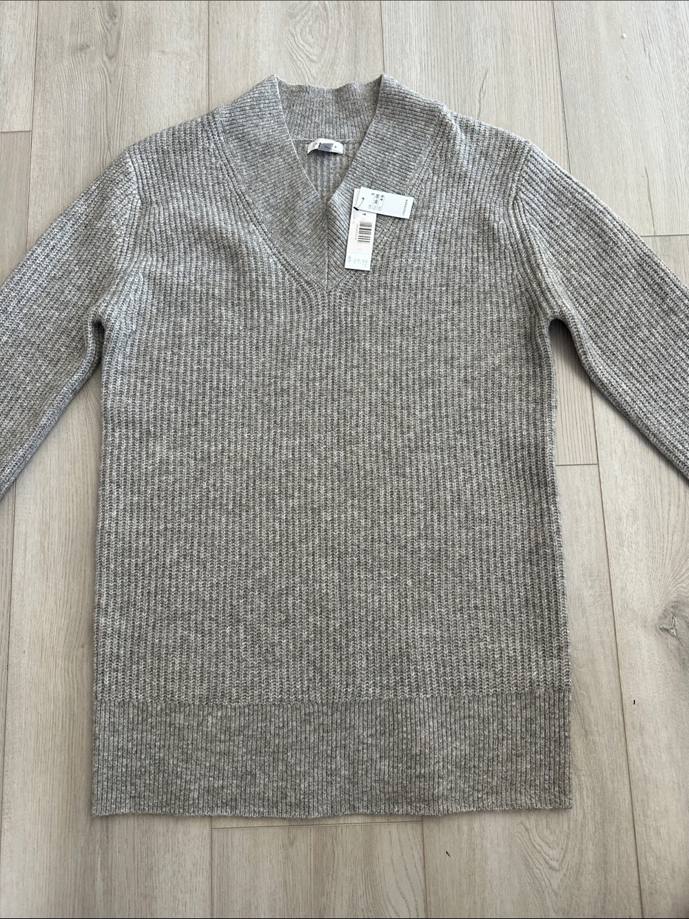Topshop Ribbed V-Neck Sweater Dress NWT